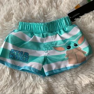 Baby Joda boy swim trunks